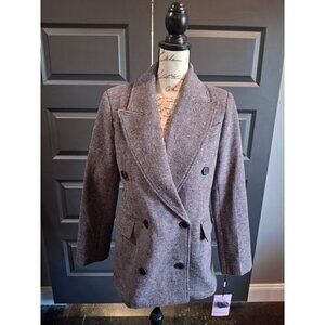 Avec Les Filles Lanvender Pink & Black Double Breasted Blazer/NWT, Sz. XS